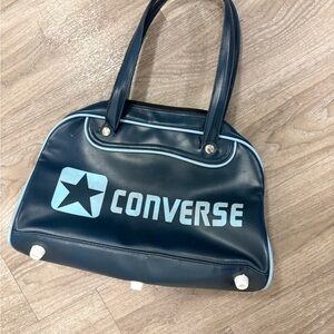 Converse Navy Shoulder Bag with Light Blue Accents